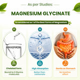 Magnesium Glycinate with Zinc 350mg – Sleep Support, Muscle Relaxation & Bone Health Tablets | 60 Tablets