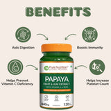 Papaya Leaf and Fruit  Extract Tablets  Boost Immunity & Platelet Count Naturally