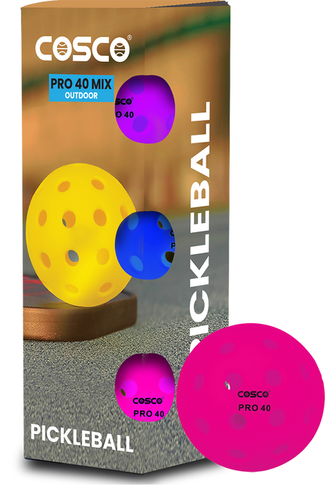Cosco PRO 40 MIX Outdoor PickleBall - Cosco Pickleball Equipment