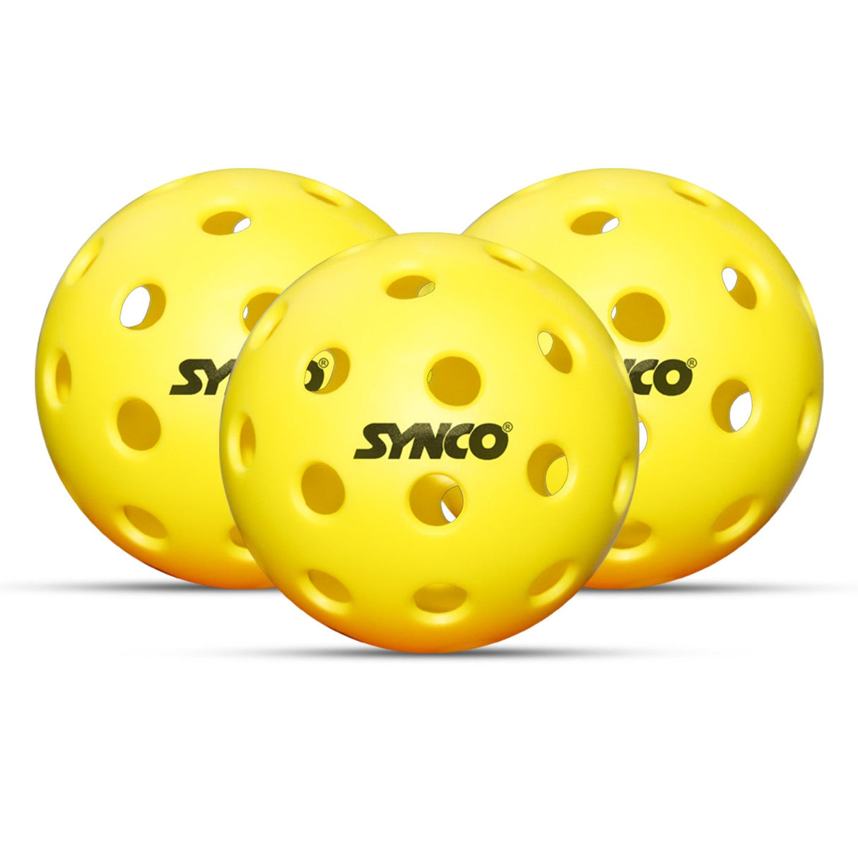 Synco Pickleball Ball S40 | High Performance Outdoor Pickleball | Set of 3