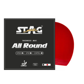 STAG GLOBAL All Round Table Tennis Racket Single Rubber, ITTF Approved, Speed 85, Spin 90, Control 80