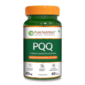 PQQ Pyrroloquinoline Quinone | Mitochondrial Energy & Cognitive Support - Nutrition by Pure Nutrition