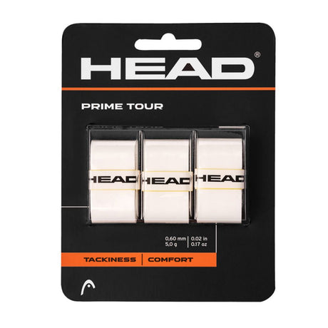 HEAD Prime Tour Overgrip (3 pcs) White | Noah Sports