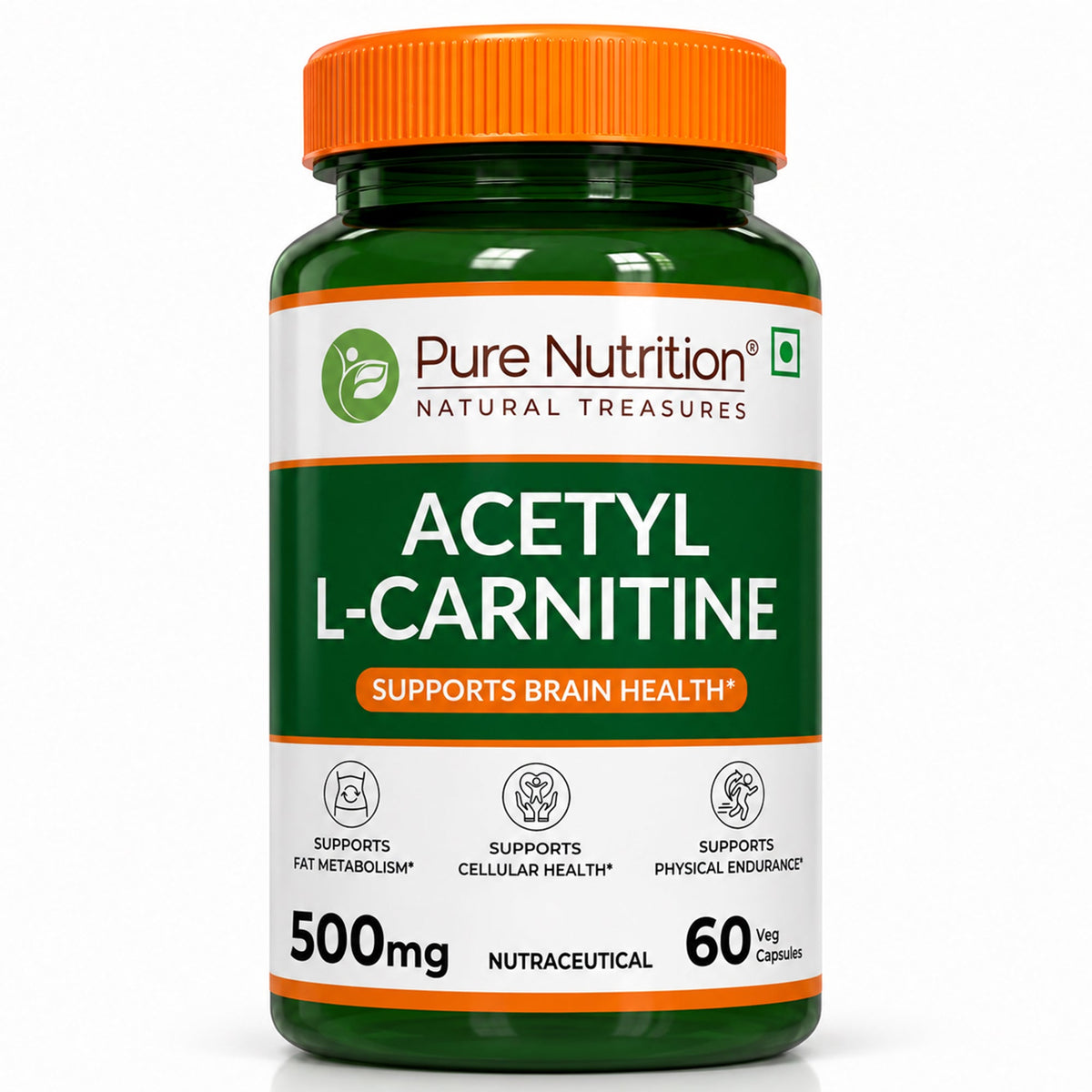 Acetyl L-Carnitine 500 mg | 60 Vegetarian Tablets