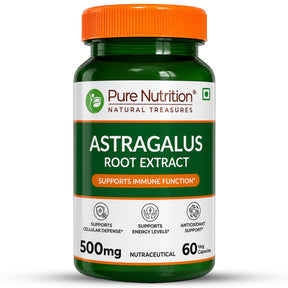 Astragalus Root Extract 500mg | 60 Veg Capsules | Astragalus membranaceus
