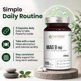 Mag 9 Pro 9-in-1 Magnesium Complex | 2222mg | Comprehensive Support | 120 Tablets