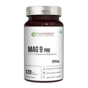 Mag 9 Pro 9-in-1 Magnesium Complex | 2222mg | Comprehensive Support | 120 Tablets
