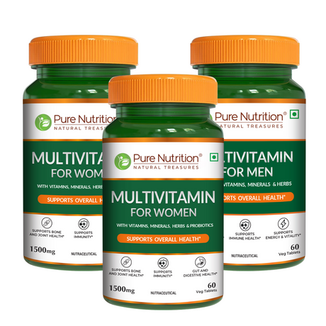 Multivitamin Tablets for Women | 37+ Nutrients for Overall Health | 60 veg Tablets