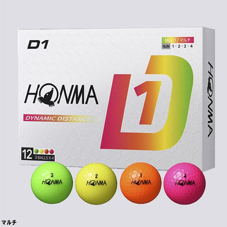 HONMA GOLF BALLS D1 2024 BT2401 Multi KIBI Sports