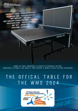 STAG GLOBAL Roma 24 Table Tennis Table | World Masters Championship Black TT Table | 2 TT  Rackets, 6 Balls, Clamp Net And 1 Cover