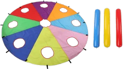Rainbow Parachute Mole Game