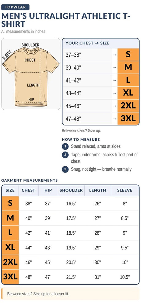 Reccy Men's Ultralight Athletic T-shirt