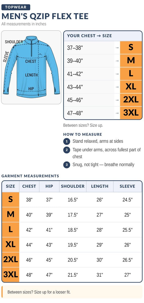 Reccy Mens QZip Flex Tee