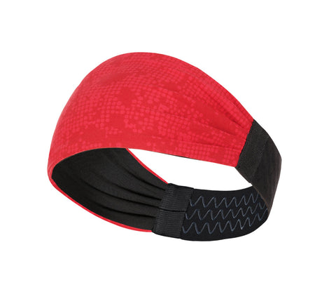 Sports Headband For Men and Women (Red Geo Pattern)