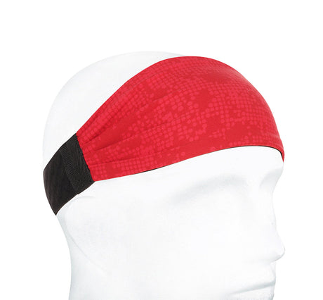 Sports Headband For Men and Women (Red Geo Pattern)