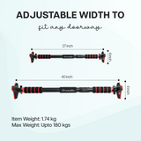 pull up bar red
