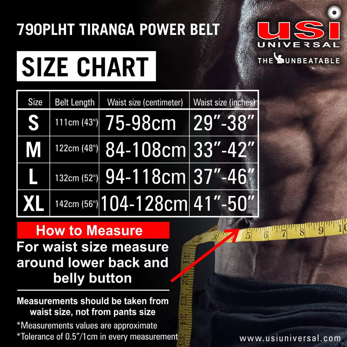 Tiranga Power Belt - 790PLHT USI | Kibi Sports