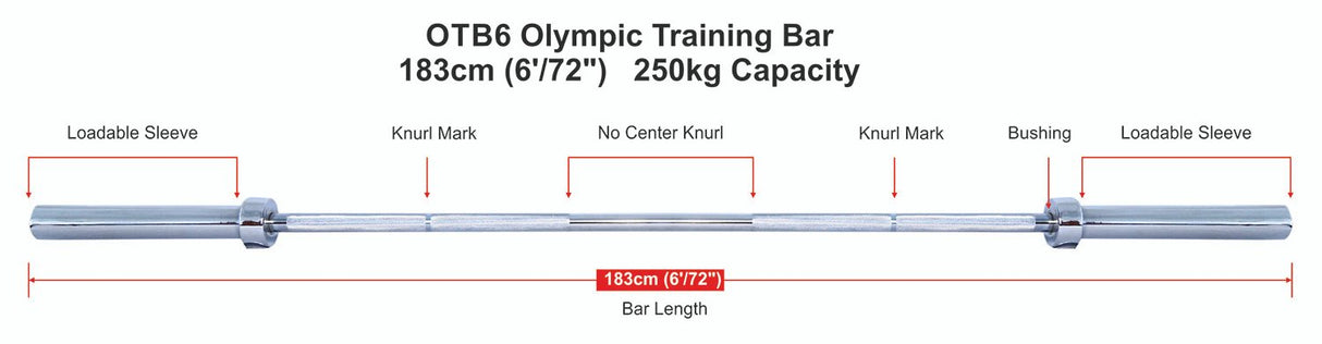 USI OTB6 OLYMPIC TRAINING BAR