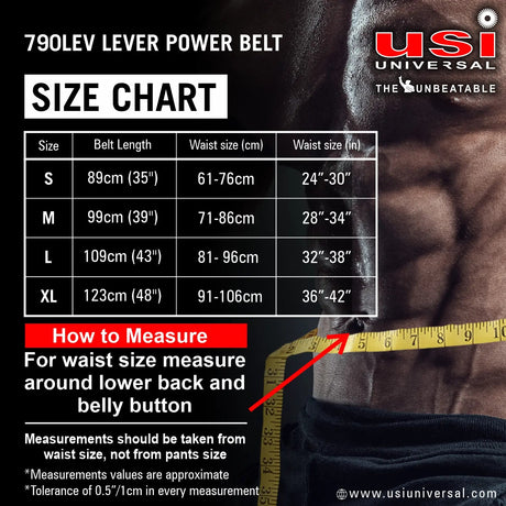 Lever Power Belt - 790LEV USI | Kibi Sports