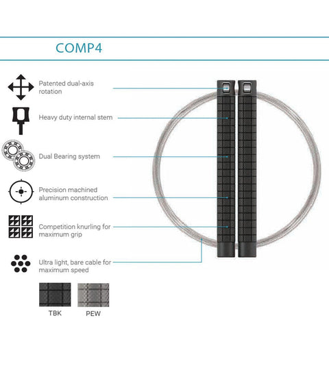 RPM Training Comp4 speed rope | KIBI SPORTS
