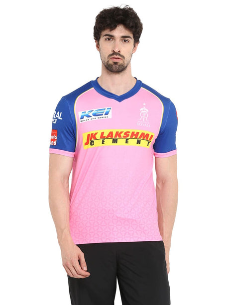 Rajasthan Royals Training Men Jersey RRRTMJ02-S-Pink | Alcis