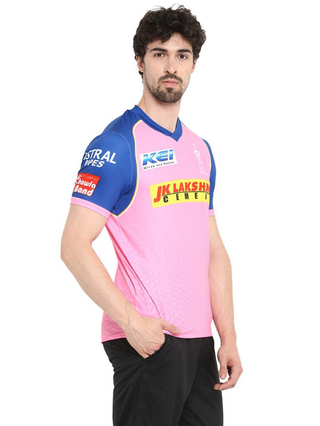 Rajasthan Royals Training Men Jersey RRRTMJ02-S-Pink | Alcis