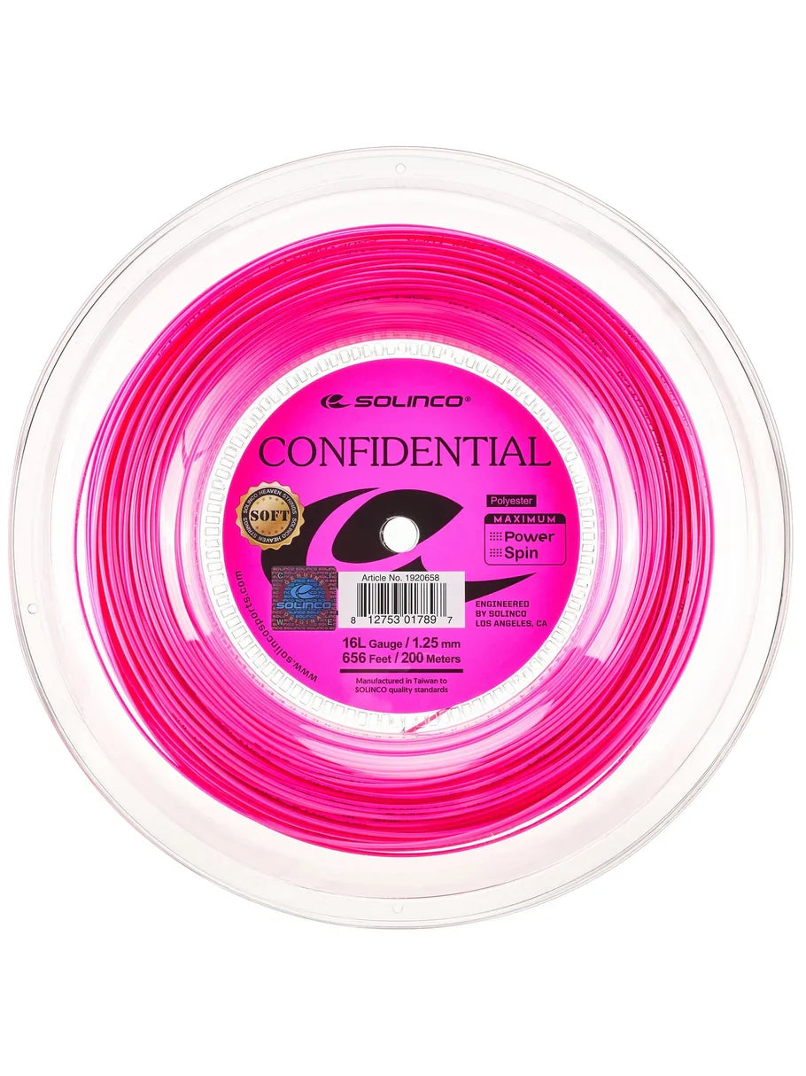 SOLINCO Confidential Soft Tennis String Reel 16L (1.25mm/ 200m)