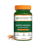 Safed Musli Capsules  Ayurvedic Vitality & Energy Supplement | 60 Veg Tablets - Nutrition by Pure Nutrition