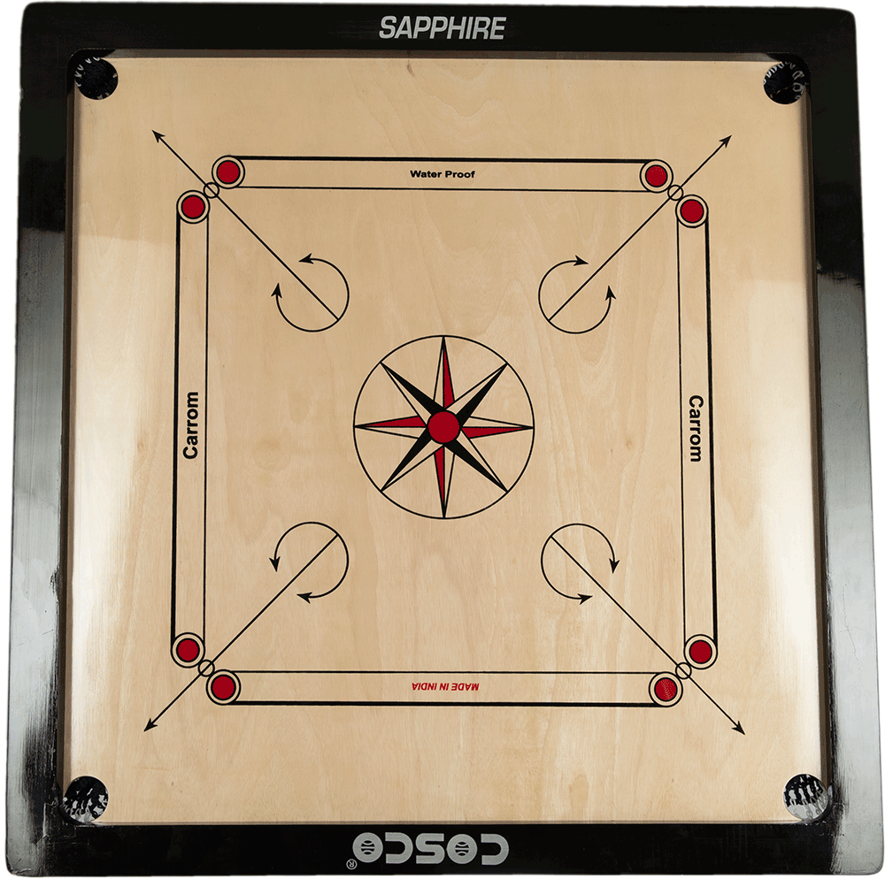 Cosco Carrom Borad Sapphire 33 inches - Cosco Carrom Equipment