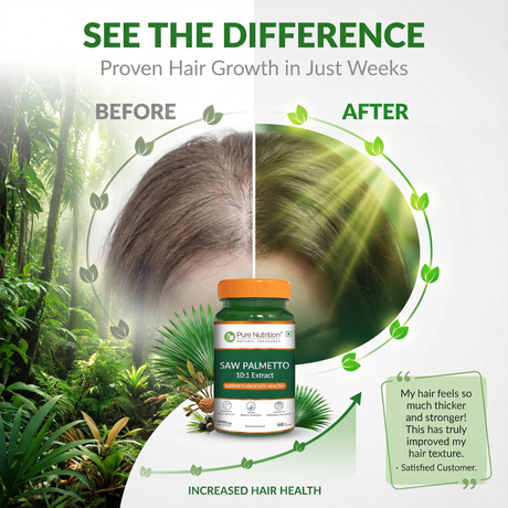 Saw Palmetto Supplement  Prostate Health, Hair Growth & Urinary Support