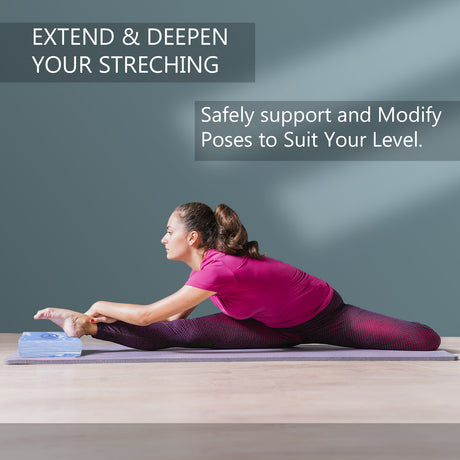 Vedam Yoga Block Set of 2(Sky) | Industrial