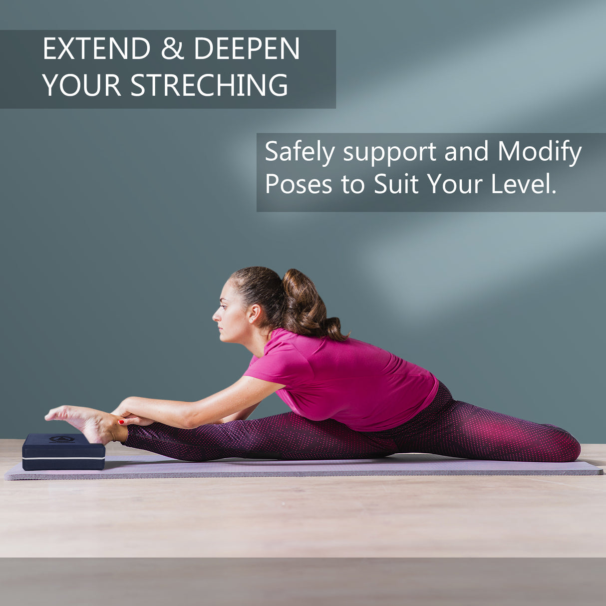 Vedam  Foam Yoga Block  (Royal Blue)