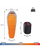 COLEMAN Silverton 150 Sleeping Bag ( Extreme: -22°C, Limit: -5°C, Comfort: +1°C )