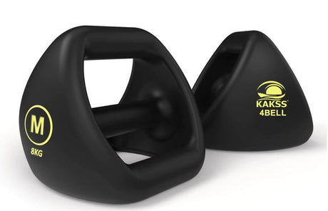 KAKSS 4BELL Multipurpose Gym Equipment 4-in-1 Dumbbell, Kettlebell, Push-Up Bar & Med Ball, Compact  | Kakss Exporters (Kakss