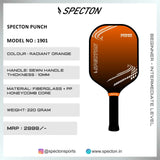 Specton Punch Pickleball Paddle - Radiant Orange