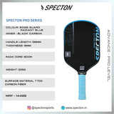 Specton Tribe Pro 2.0 Pickleball Paddle – Radiant Blue (16mm T700 Carbon)