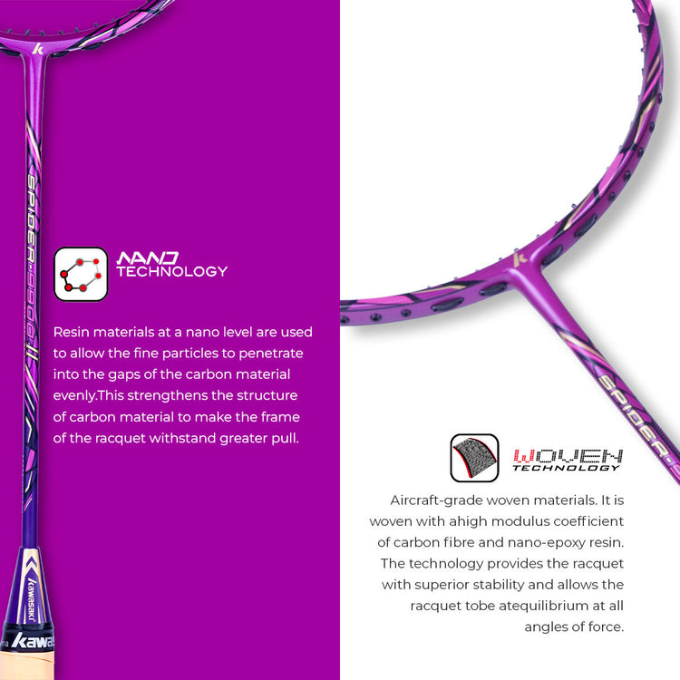 Spider 9900 II Unstrung Badminton Racket