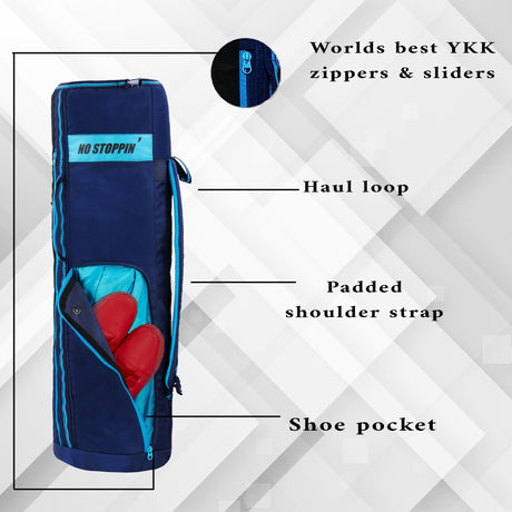 Brute Gym Yoga Exercise Fitness Gym Bag 27L Blue Black