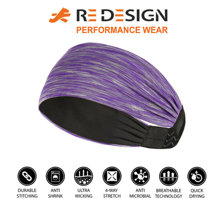Sports Headband For Men and Women (Space Purple)