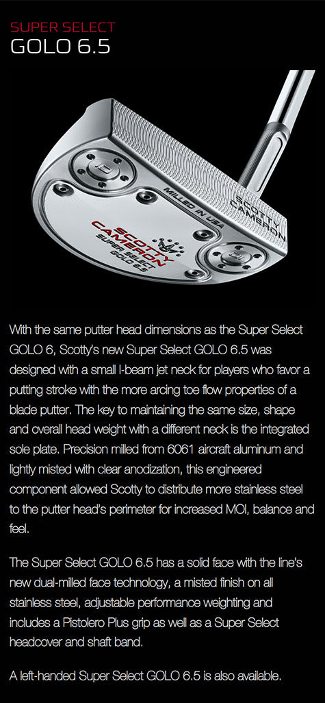 Scotty Cameron Super Select Golo 6.5 Putter