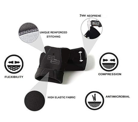 WOD ARMOUR | SweatShop 7mm Neoprene Knee Support/Knee Sleeves | KIBI SPORTS