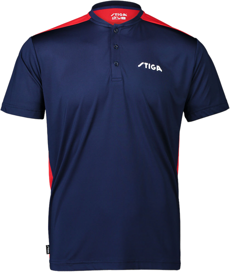 Cosco STIGA T Shirt CLUB Navy/Red - Cosco Sports Equipment