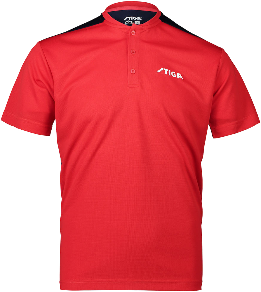 Cosco STIGA T Shirt CLUB Red/Navy - Cosco Sports Equipment