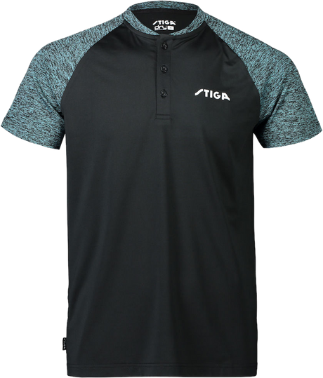 Cosco STIGA T Shirt TEAM Black/Green - Cosco Sports Equipment