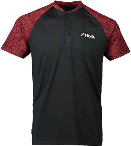 Cosco STIGA T Shirt TEAM Black/Red | KIBI Sports Cosco