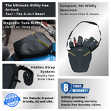 Taur 4-in-1 Yellow | Magnetic Tank Bag | Thigh Bag | Waist Bag | Sling Bag