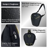 Taur 4-in-1 Yellow | Magnetic Tank Bag | Thigh Bag | Waist Bag | Sling Bag