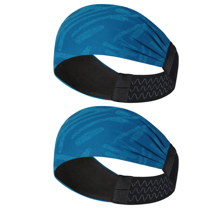 Sports Headband For Men and Women (Teal Pattern)