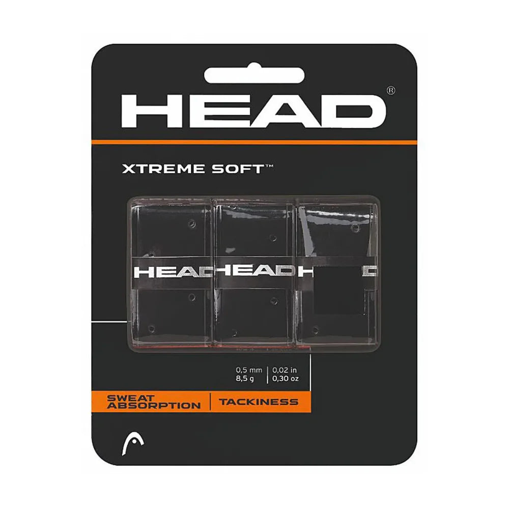 Head Extreme Soft Overgrip Tennis Grip ( Black, 3pcs )