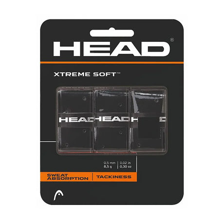 Head Extreme Soft Overgrip Tennis Grip ( Black, 3pcs ) | Noah Sports
